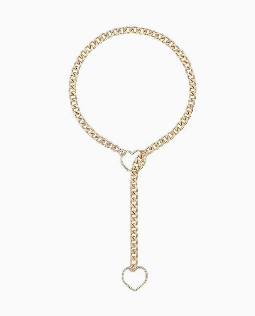 Heart Slip Chain Necklace for Women