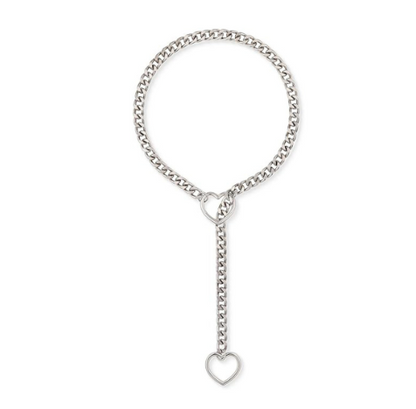 Heart Slip Chain Necklace for Women